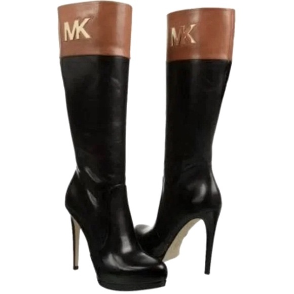 MICHAEL Michael Kors Hayley Boot (Black/Luggage - Picture 4 of 13